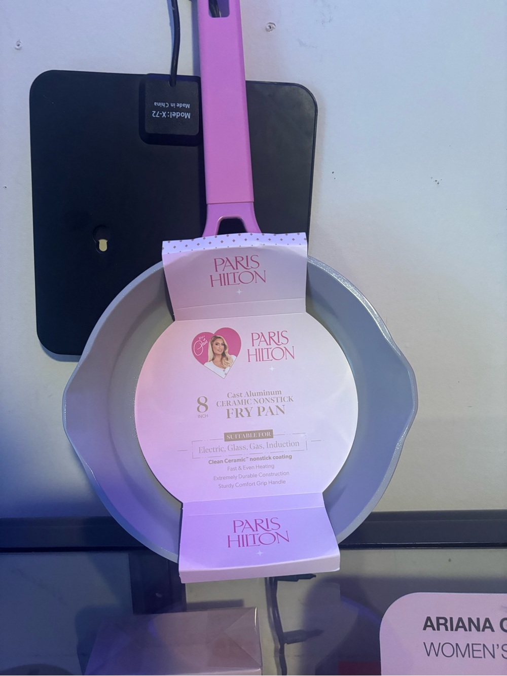Paris Hilton Pink Nonstick Ceramic Fry Pan with Matching Handle